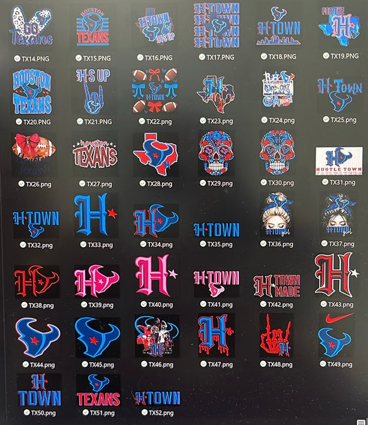 Texans Decals