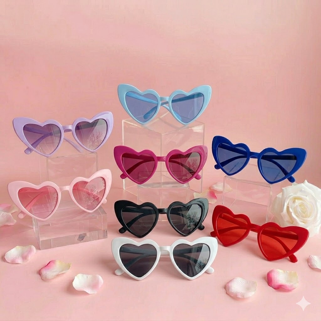 Custom Heart Glasses,Mis XV