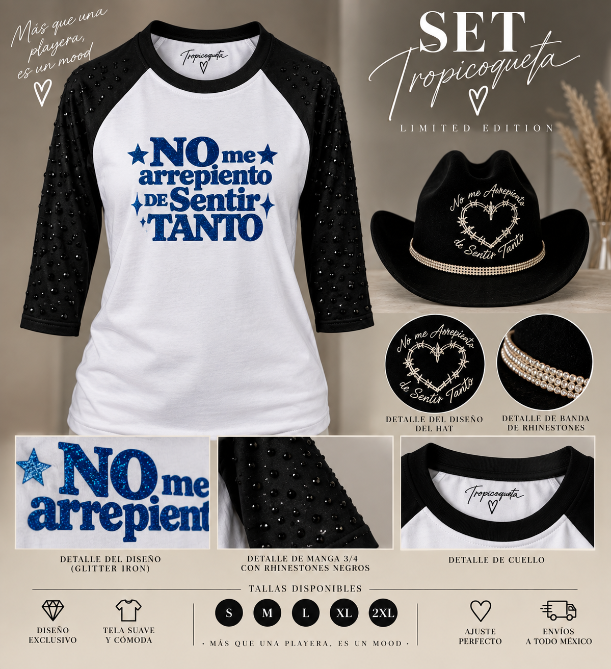 Hat and Rhinestones shirt